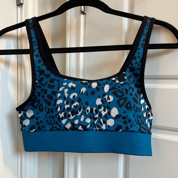Cor by Ultracor Leopard Print Blue Sports Bra NWT Size Small - Picture 3 of 6